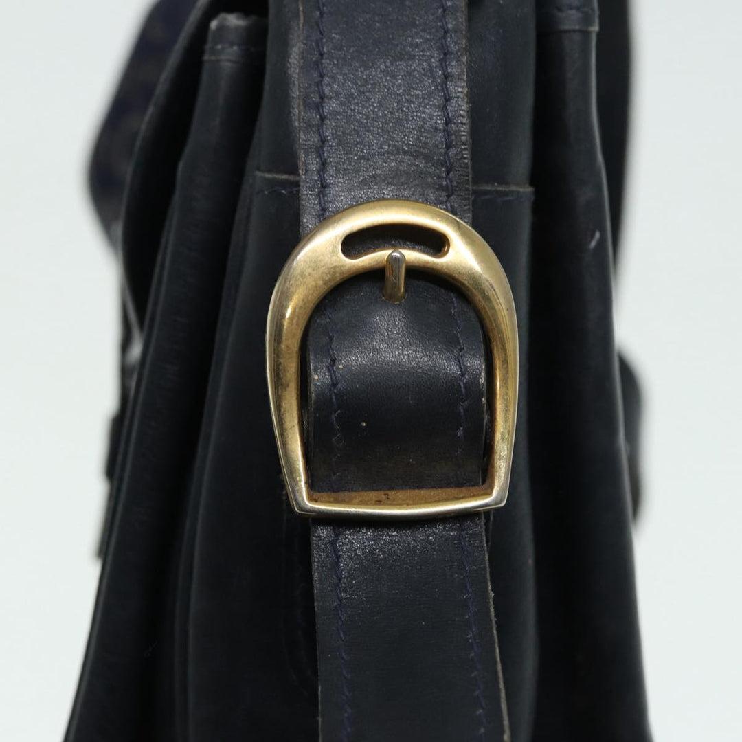 Celine C saluki Shoulder Bag Navy Auth bs16836