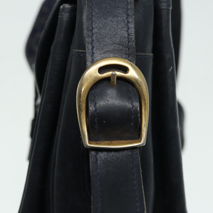 Celine C saluki Shoulder Bag Navy Auth bs16836