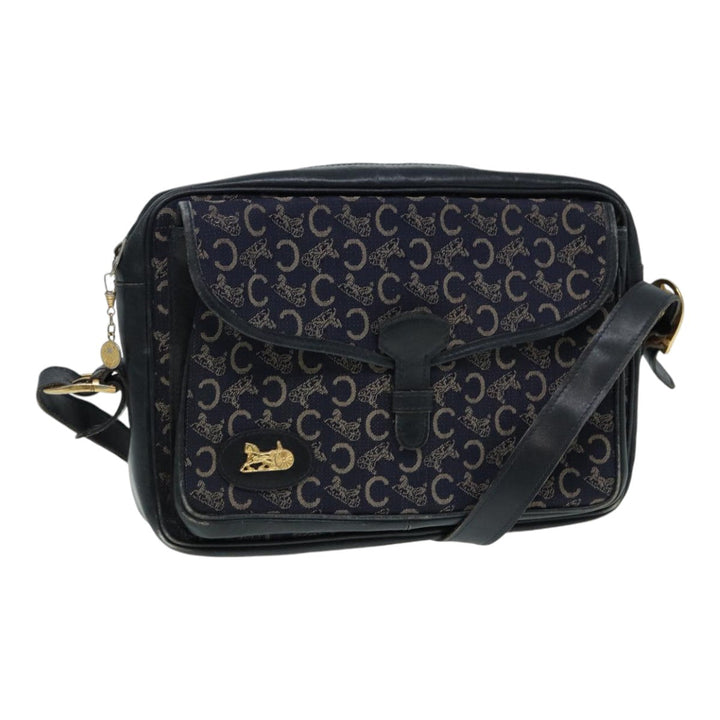 Celine C saluki Shoulder Bag Navy Auth bs16836