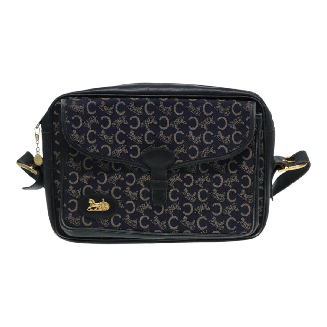 Celine C saluki Shoulder Bag Navy Auth bs16836