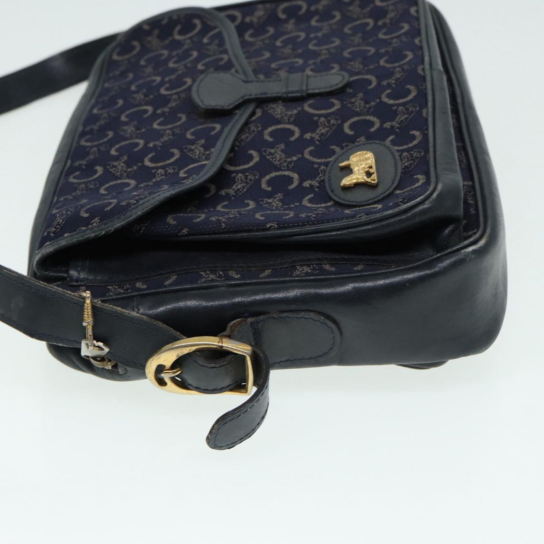 Celine C saluki Shoulder Bag Navy Auth bs16836