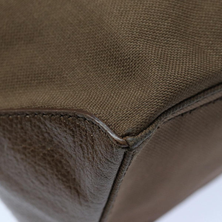 Celine Tote Bag Canvas 2way Brown Auth bs16837