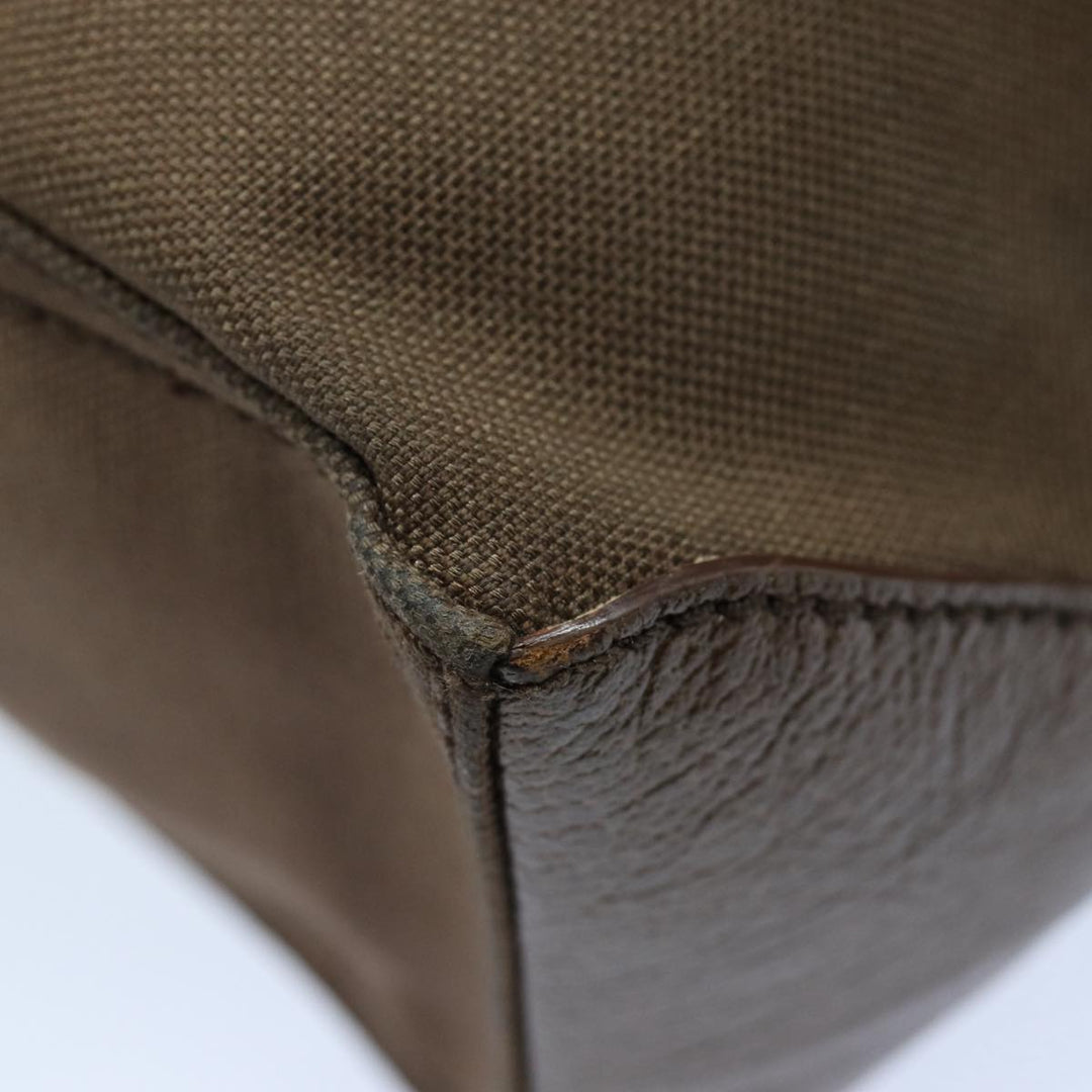 Celine Tote Bag Canvas 2way Brown Auth bs16837