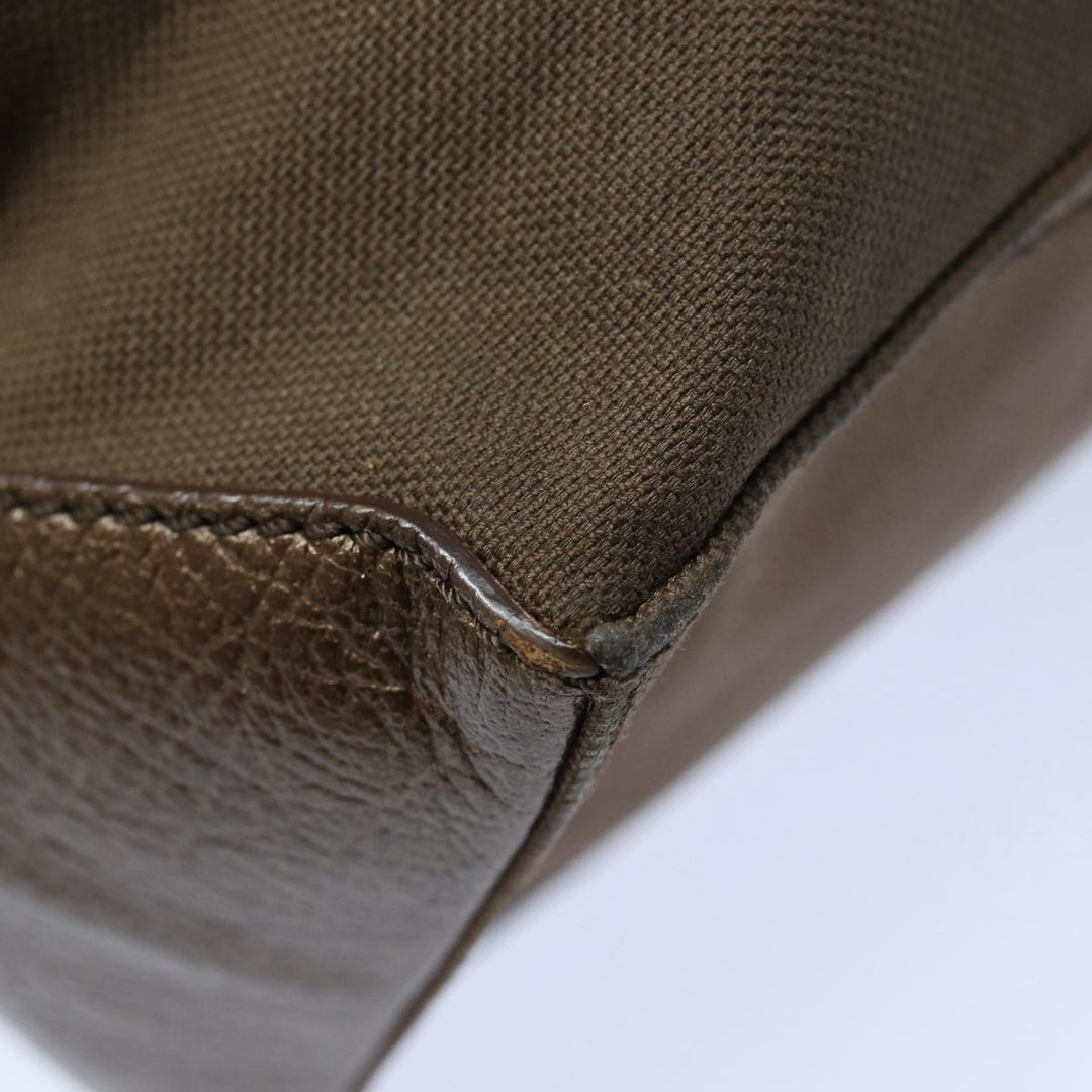 Celine Tote Bag Canvas 2way Brown Auth bs16837