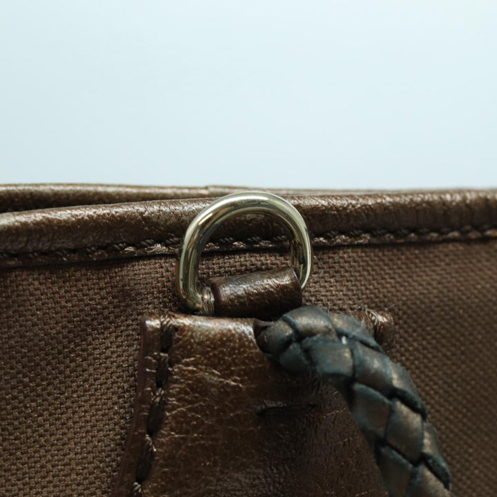 Celine Tote Bag Canvas 2way Brown Auth bs16837
