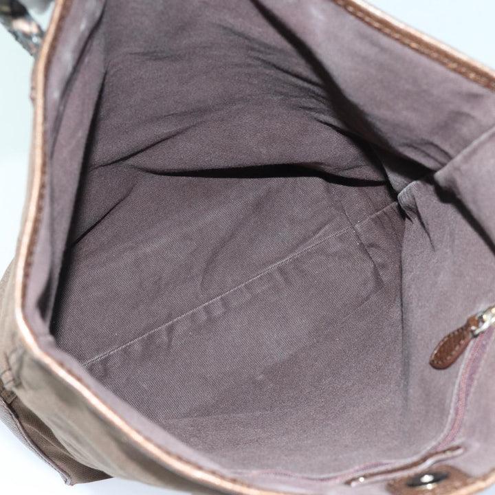 Celine Tote Bag Canvas 2way Brown Auth bs16837