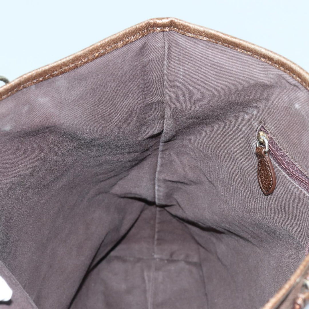 Celine Tote Bag Canvas 2way Brown Auth bs16837