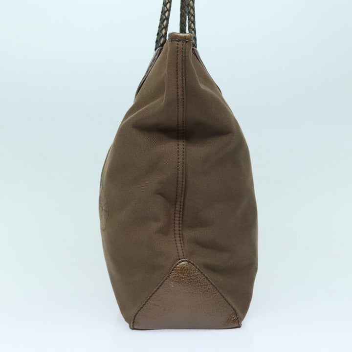 Celine Tote Bag Canvas 2way Brown Auth bs16837