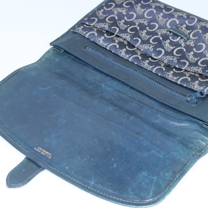 Celine C saluki Clutch Bag Navy Auth bs16838