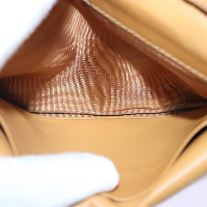 Celine Macadam Canvas Wallet PVC Leather Brown Auth bs16843