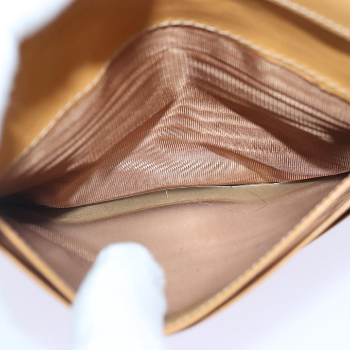 Celine Macadam Canvas Wallet PVC Leather Brown Auth bs16843