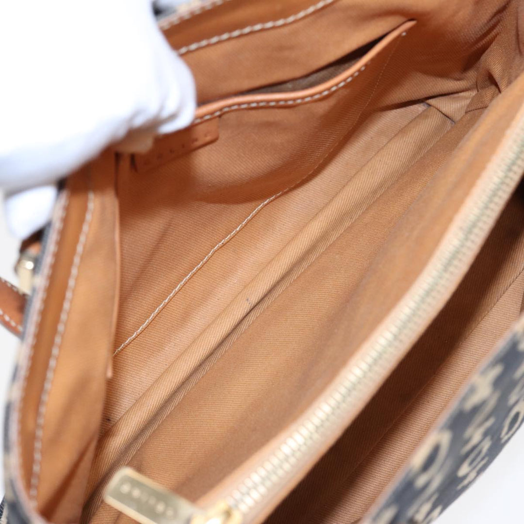 Celine C Macadam Canvas Hand Bag Navy Auth bs16852