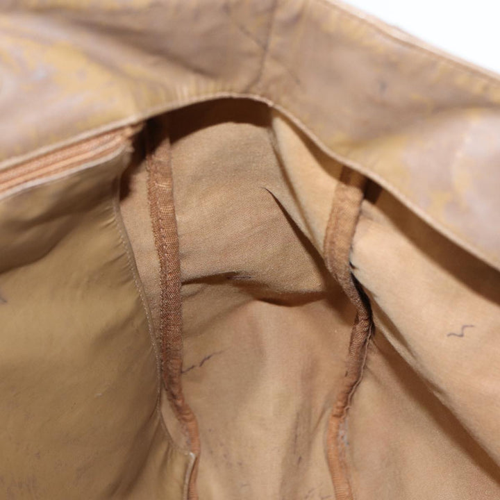 Top Quality Chanel COCO Mark Tote Bag Patent leather Beige CC Auth bs16858