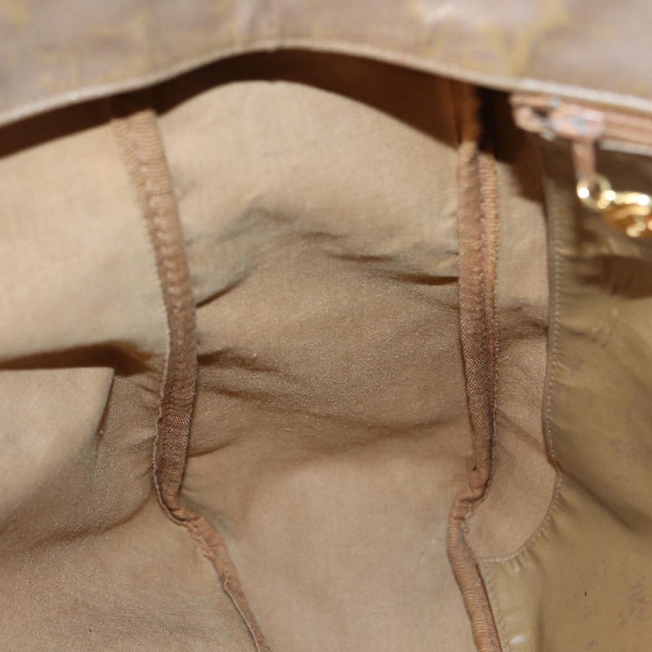 Top Quality Chanel COCO Mark Tote Bag Patent leather Beige CC Auth bs16858