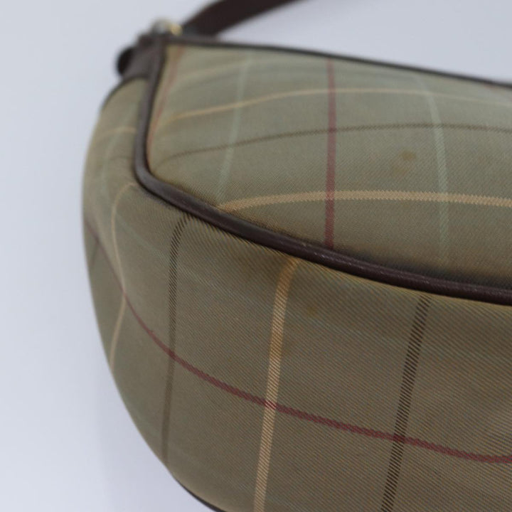 BurberrySs Nova Check Shoulder Bag Canvas Beige Auth bs16875