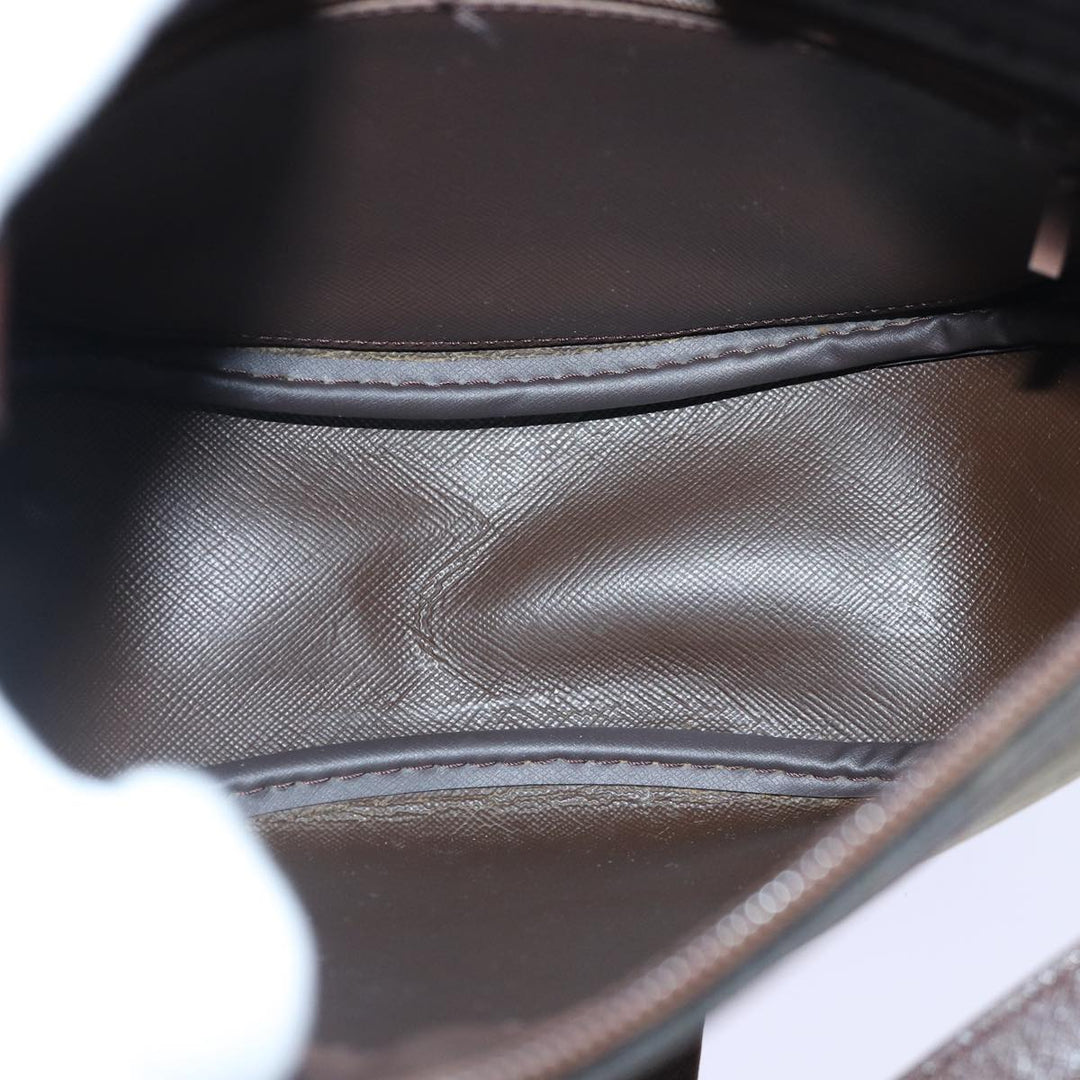 BurberrySs Nova Check Shoulder Bag Canvas Beige Auth bs16875