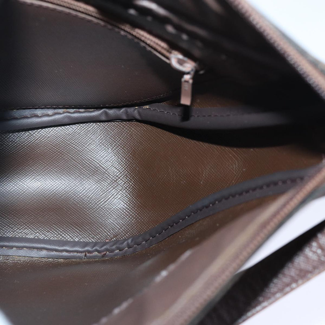 BurberrySs Nova Check Shoulder Bag Canvas Beige Auth bs16875