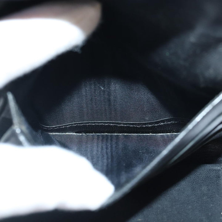 Top Quality Chanel COCO Mark Wallet Caviar Skin Black CC Auth bs16881