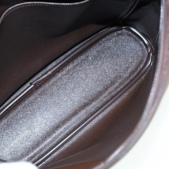Top Quality BurberrySs Nova Check Shoulder Bag Canvas Leather Brown Gold Auth bs16917