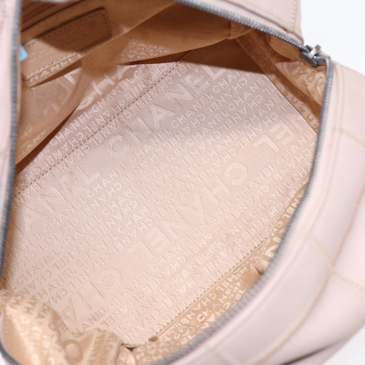 Top Quality Chanel Choco Bar Shoulder Bag Caviar Skin Pink Silver CC Auth bs16980