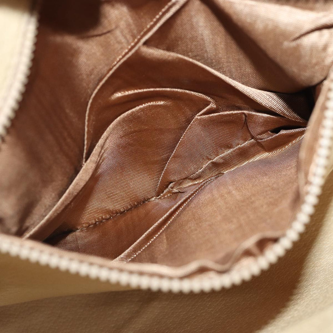 Celine Macadam Canvas Clutch Bag PVC Leather Brown Gold Auth bs17007