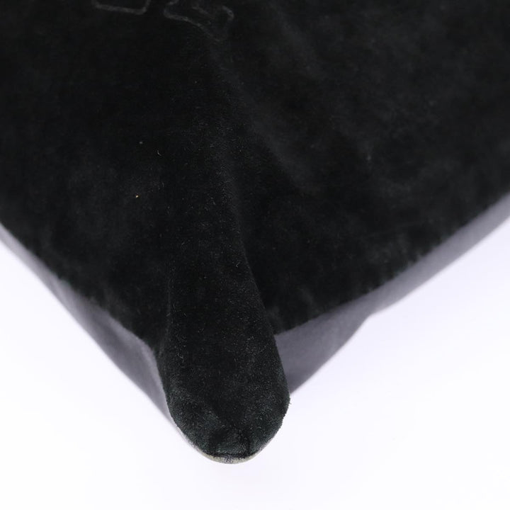 Burberry Blue Label Shoulder Bag Suede Leather Black Auth bs17023