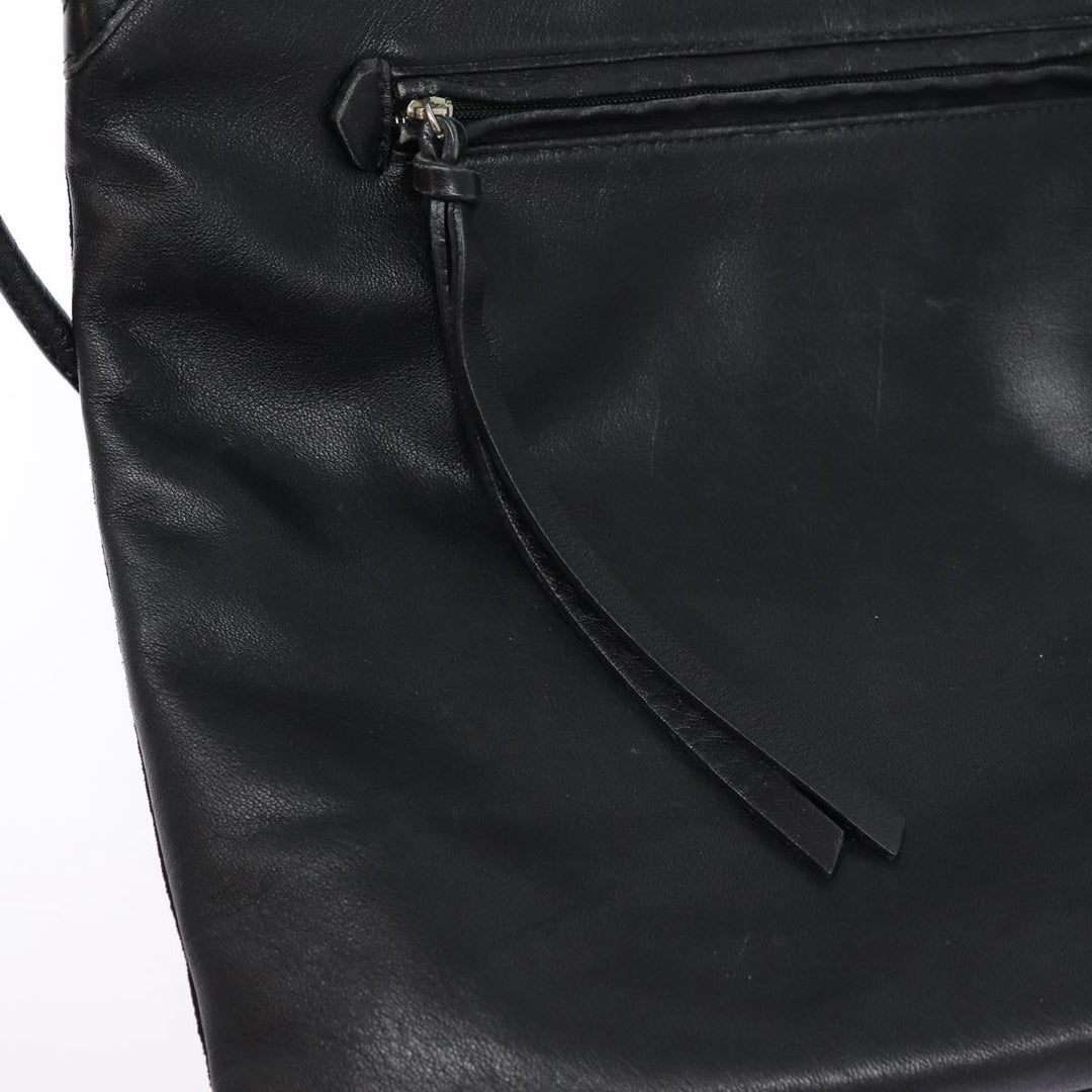 Burberry Blue Label Shoulder Bag Suede Leather Black Auth bs17023