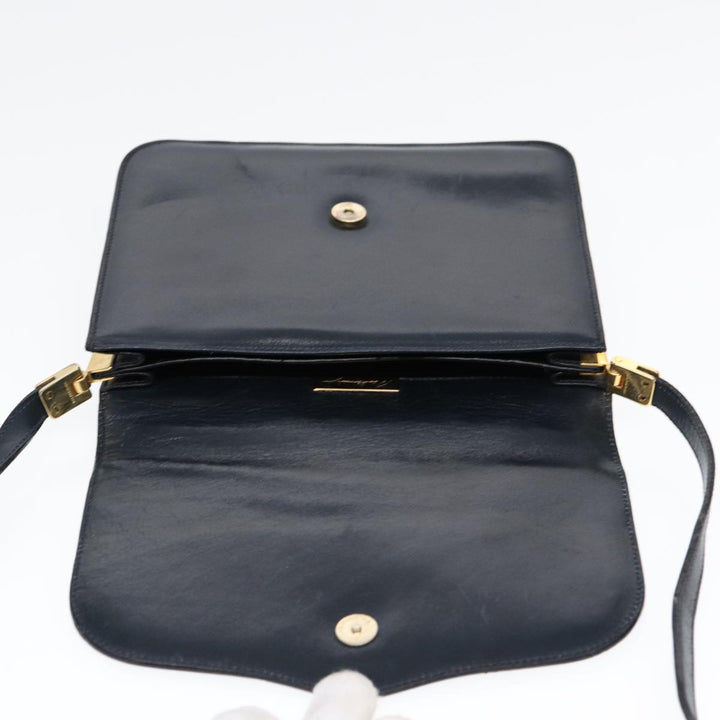 Top Quality Balenciaga Shoulder Bag Leather Navy Gold Auth bs17168