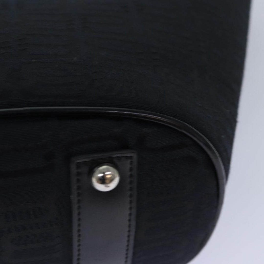 Top Quality Balenciaga Tote Bag Canvas Silver Black Auth bs17170