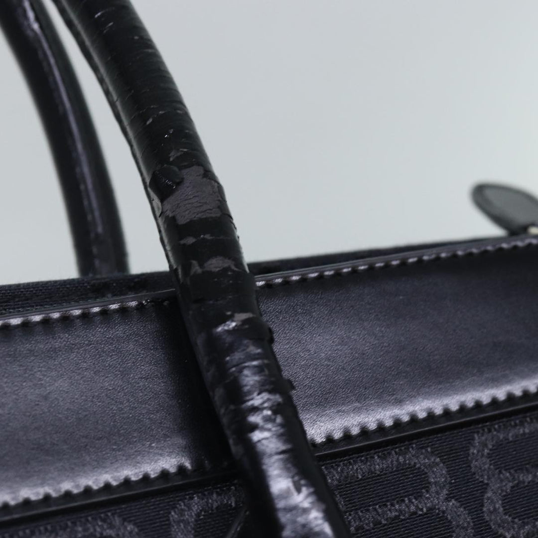 Top Quality Balenciaga Tote Bag Canvas Silver Black Auth bs17170