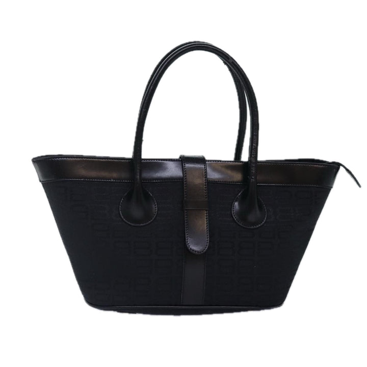 Top Quality Balenciaga Tote Bag Canvas Silver Black Auth bs17170