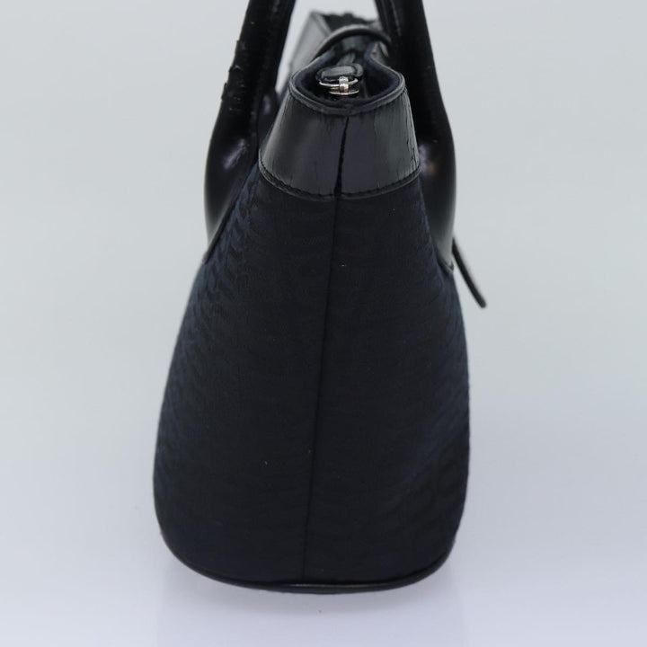 Top Quality Balenciaga Tote Bag Canvas Silver Black Auth bs17170