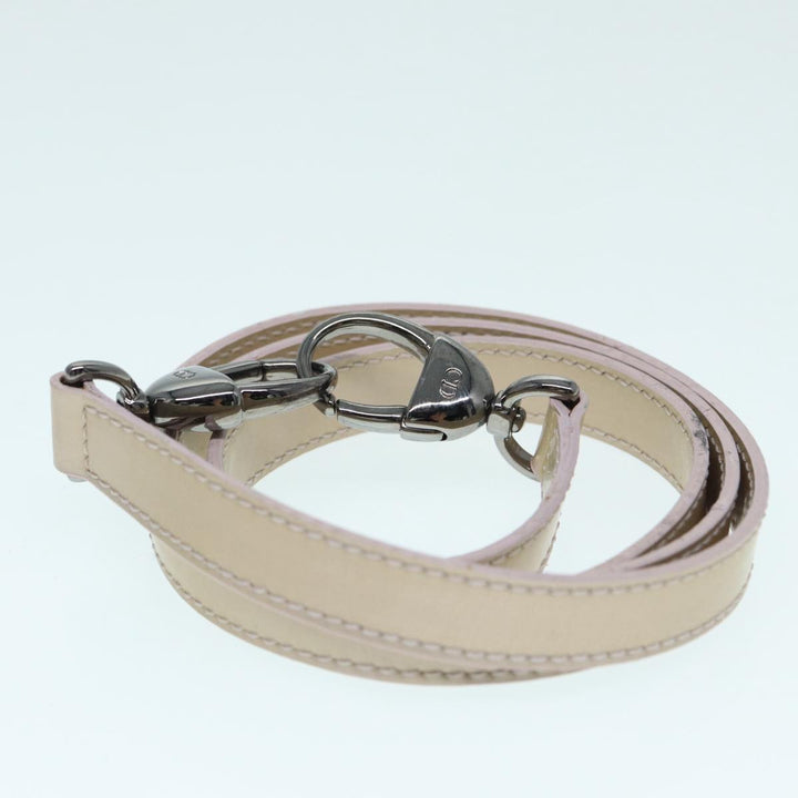 CHRISTIAN Top quality Dior Maris Pearl Hand Bag Enamel 2way Silver Auth bs17264