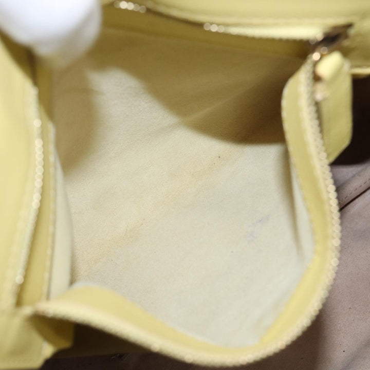 Celine Horizontalkava Tote Bag Leather Yellow Beige Auth bs17275