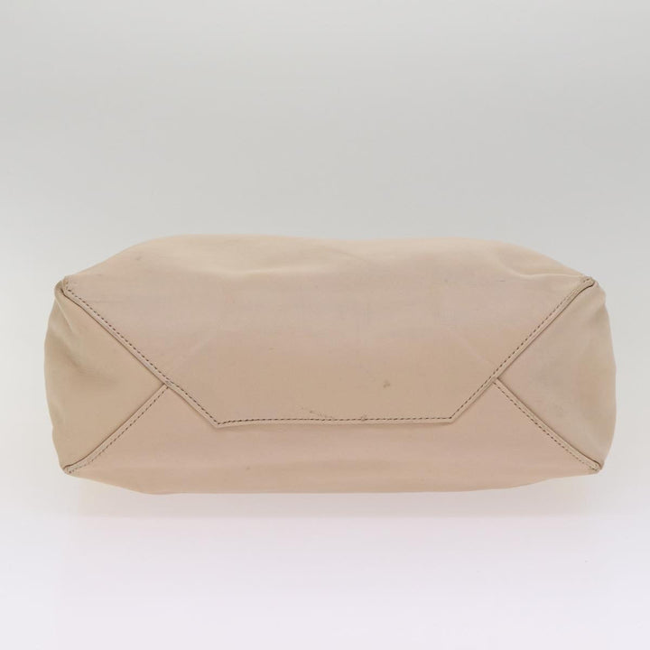 Celine Horizontalkava Tote Bag Leather Yellow Beige Auth bs17275