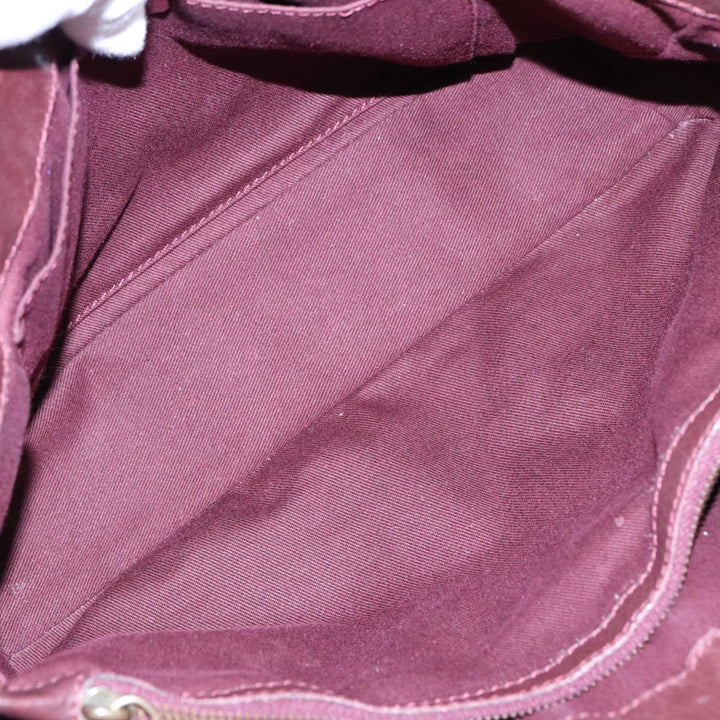 Celine Boogie bag Hand Bag Leather Brown Gold Auth bs17292