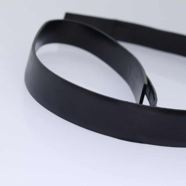 Chanel Belt Leather 40 Black CC Auth bs17331