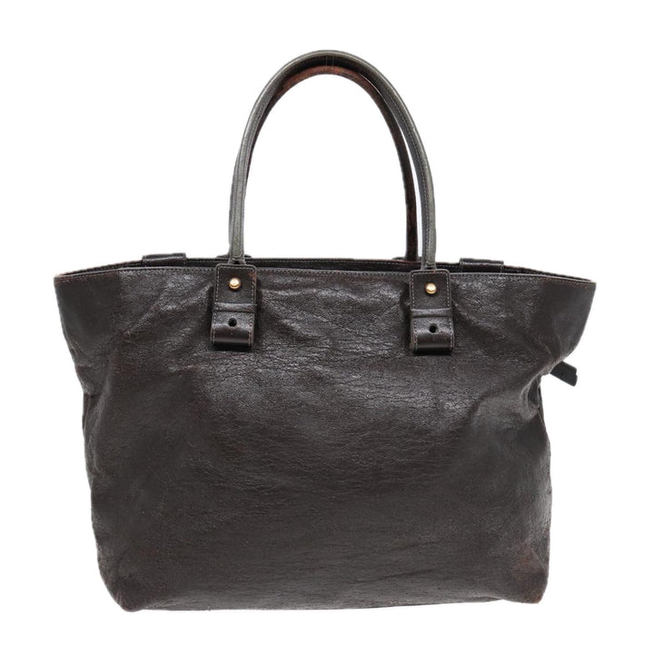 Chloe Tote Bag Leather Brown Gold bs17349
