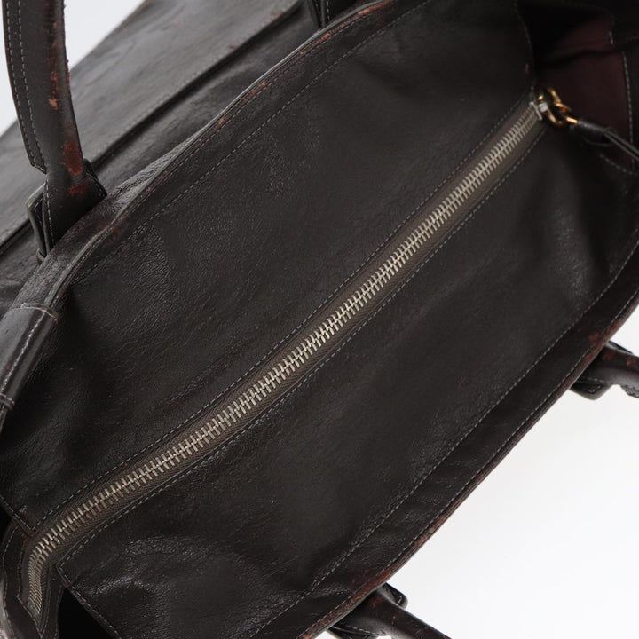 Chloe Tote Bag Leather Brown Gold bs17349