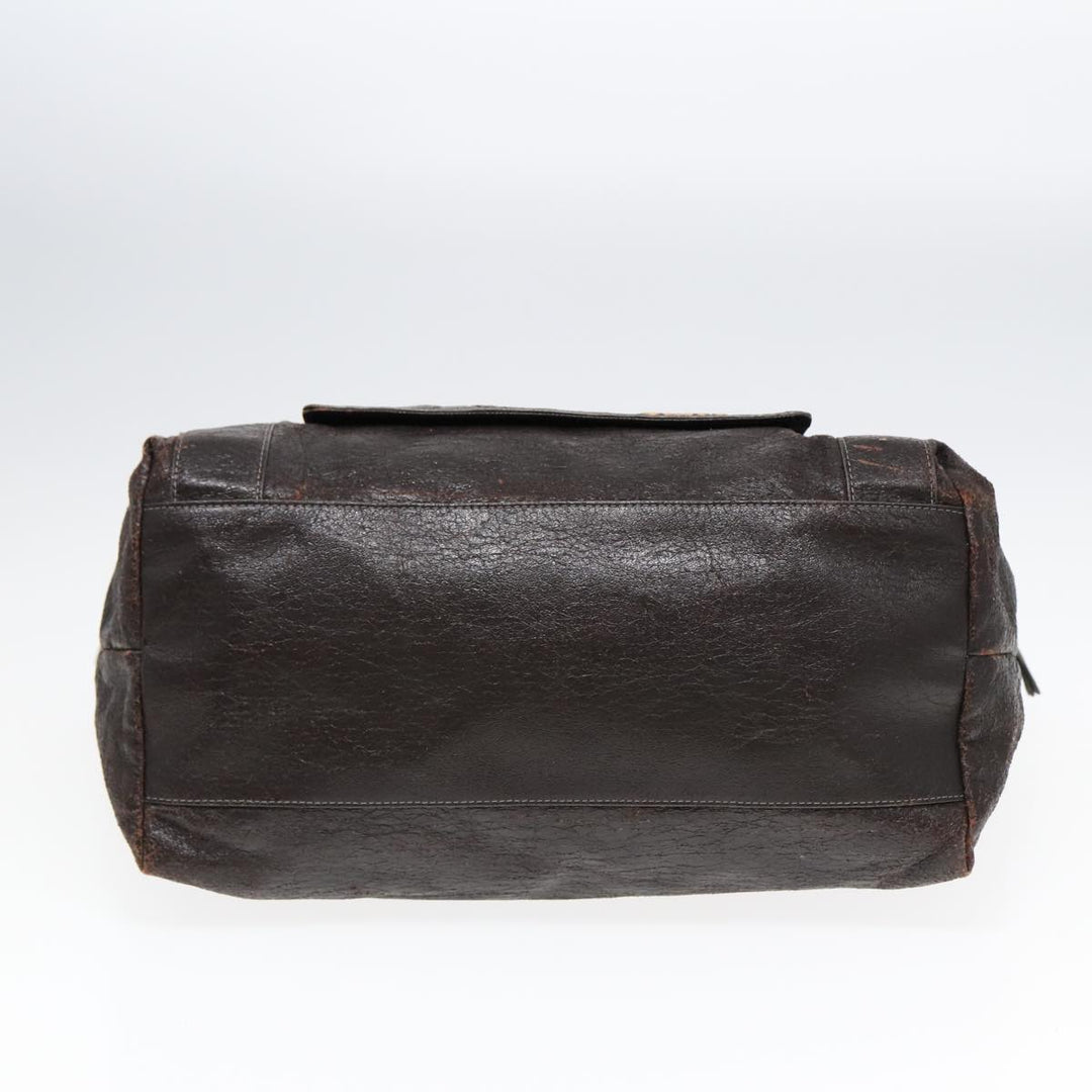 Chloe Tote Bag Leather Brown Gold bs17349