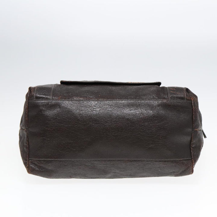 Chloe Tote Bag Leather Brown Gold bs17349