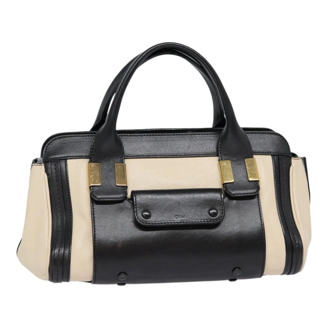 Chloe Alice Hand Bag Leather Vanilla Gold bs17350
