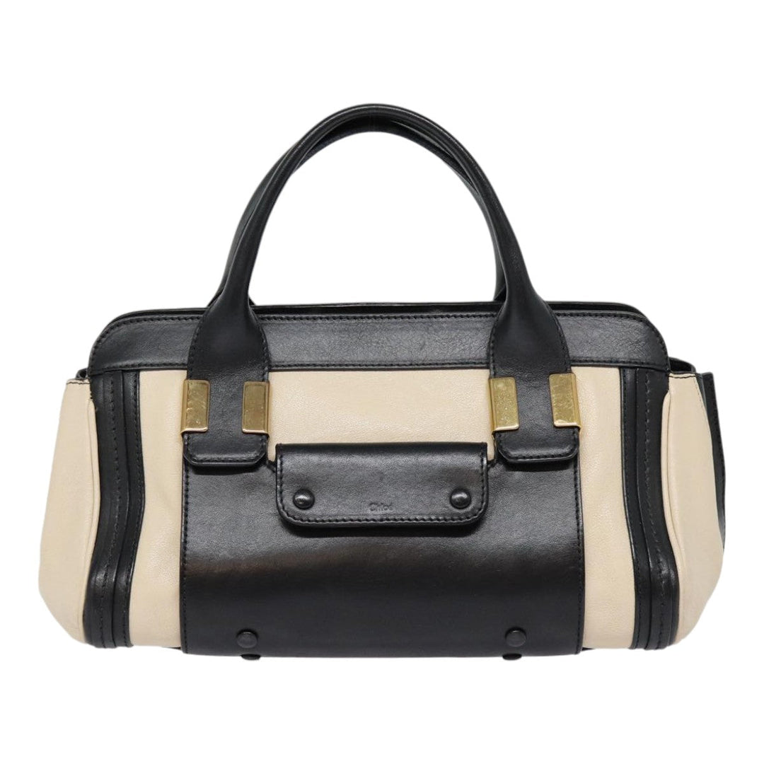 Chloe Alice Hand Bag Leather Vanilla Gold bs17350