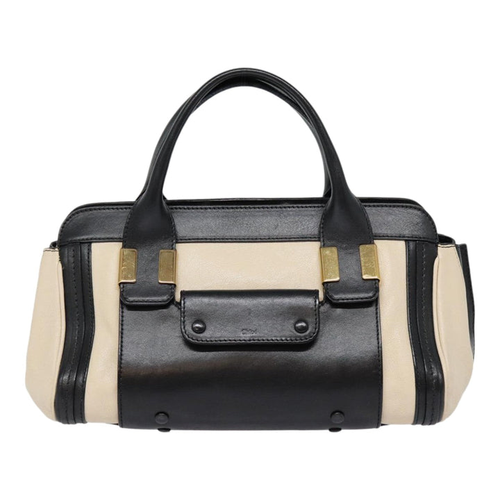Chloe Alice Hand Bag Leather Vanilla Gold bs17350