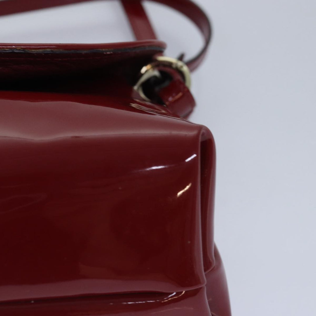 Chloe Lily Hand Bag Enamel 2way Red Gold bs17351