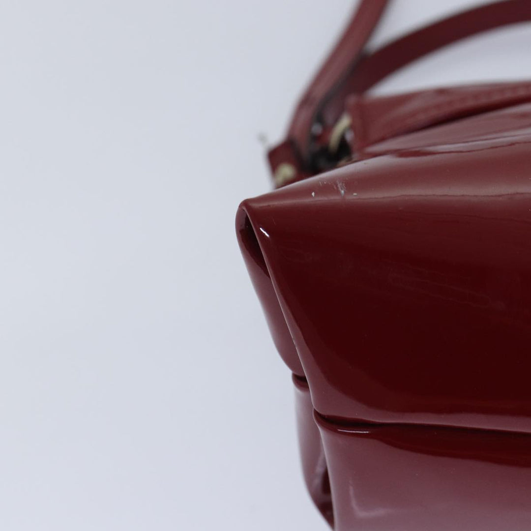 Chloe Lily Hand Bag Enamel 2way Red Gold bs17351