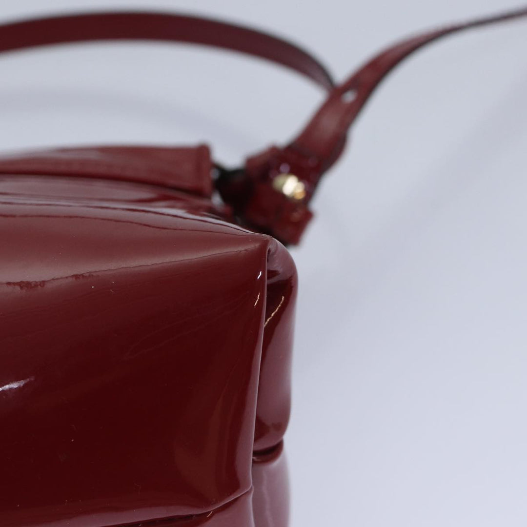 Chloe Lily Hand Bag Enamel 2way Red Gold bs17351