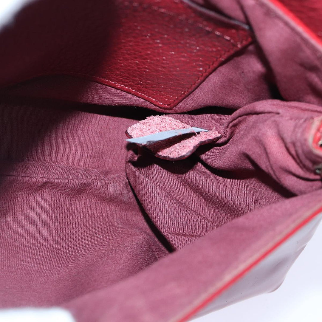Chloe Lily Hand Bag Enamel 2way Red Gold bs17351