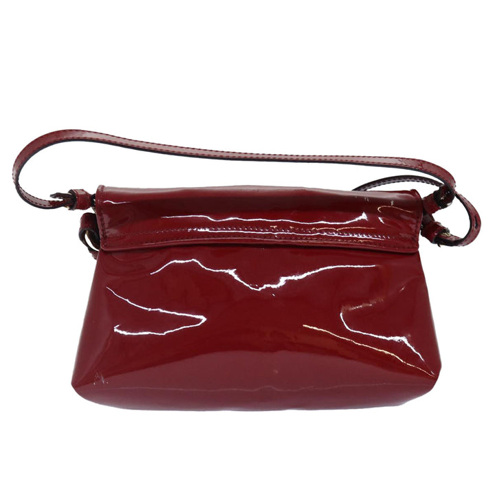 Chloe Lily Hand Bag Enamel 2way Red Gold bs17351