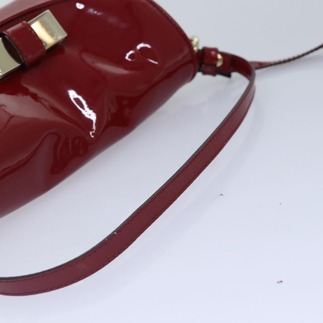 Chloe Lily Hand Bag Enamel 2way Red Gold bs17351
